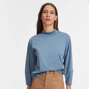 Everlane Luxe Mockneck Long Sleeve Top